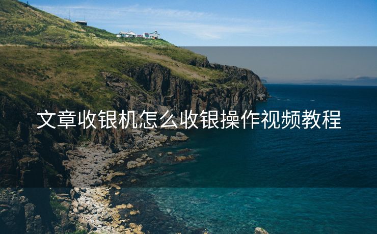 文章收銀機怎么收銀操作視頻教程